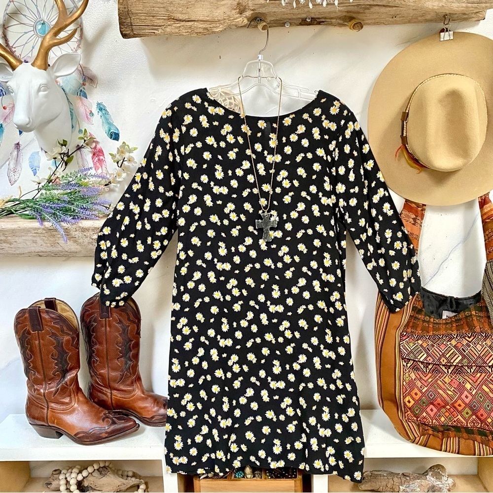 Sweet daisy summer boho floral dress w prairie country vibe